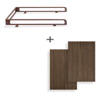 Rocket Appartamento Set – Seitenplatten und Reling Nussholz