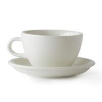 Latte-Tasse Milk (Weiß), 280ml, inkl. Untertasse