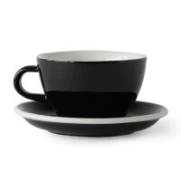 Latte-Tasse Penguin (Schwarz), 280ml, inkl. Untertasse