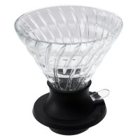 V60 Immersion Coffee Dripper Switch Glas schwarz