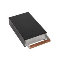 Profitec Sudschublade schwarz m. Holzgriff